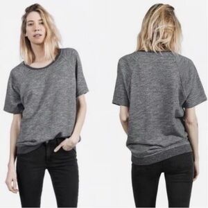 Everlane Grey Short Sleeved Sweatshirt